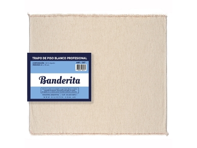 Trapo de piso blanco